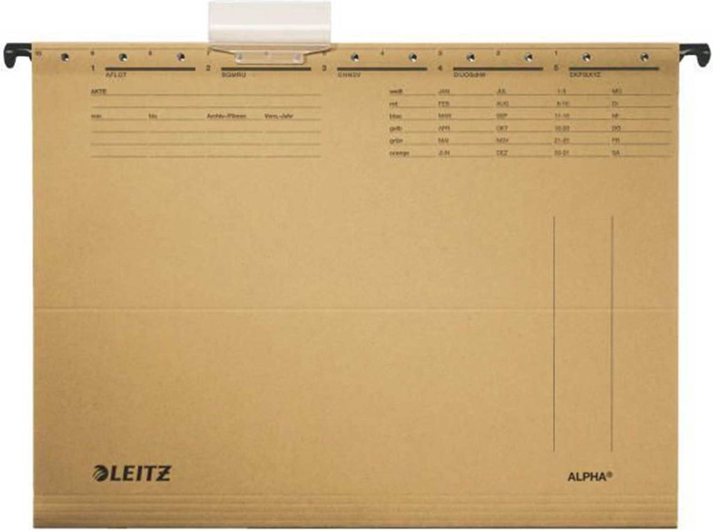 Esselte Leitz Alpha - A4 - Karton - Braun - 348 mm - 240 mm Produktbild 