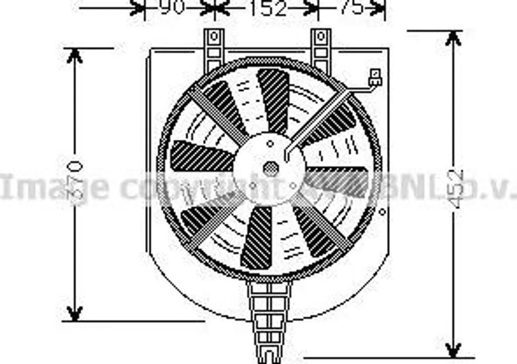 Évitez la surchauffe moteur avec le ventilateur AVA MT7501 OE 30822035