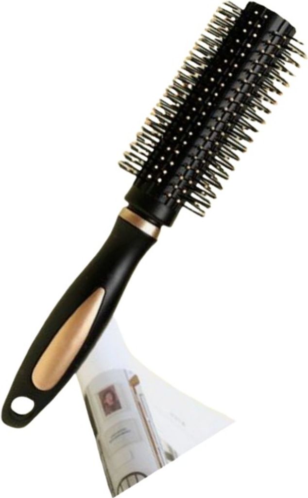 INF Schwarzer Lockenkamm für Styling und Kopfhautmassage