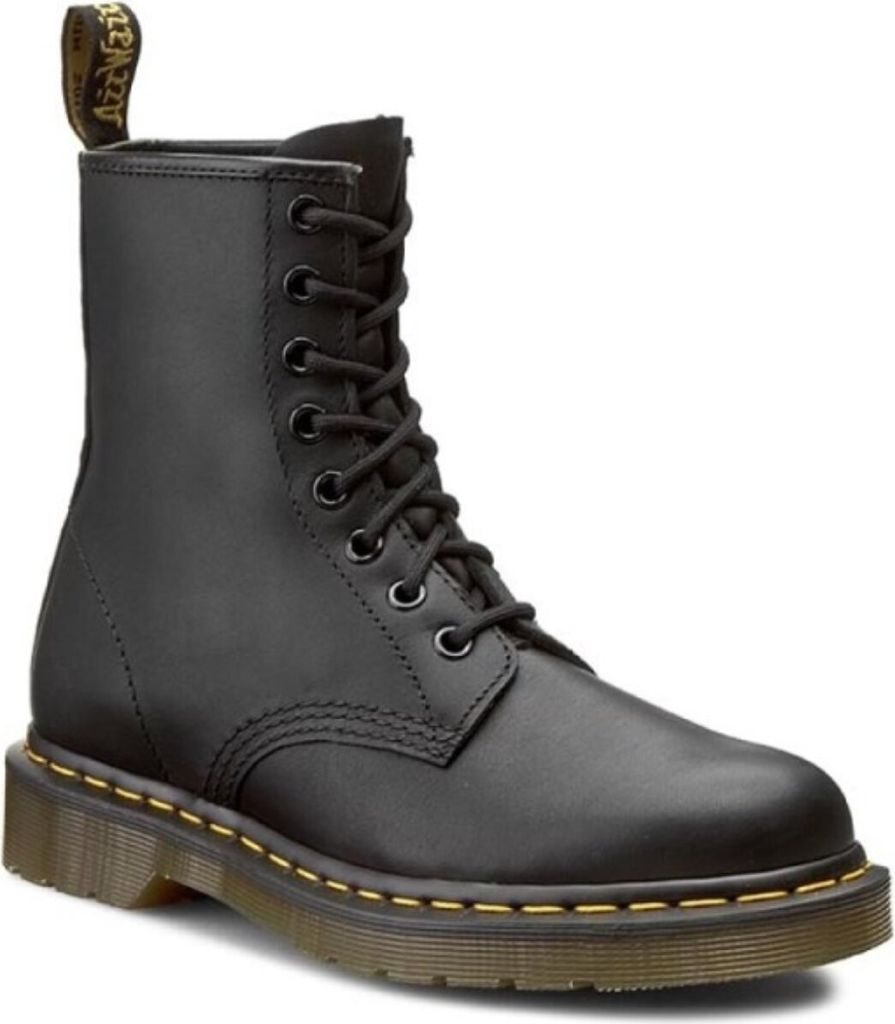 Dr. Martens 1460 Greasy - Schwarz, 3