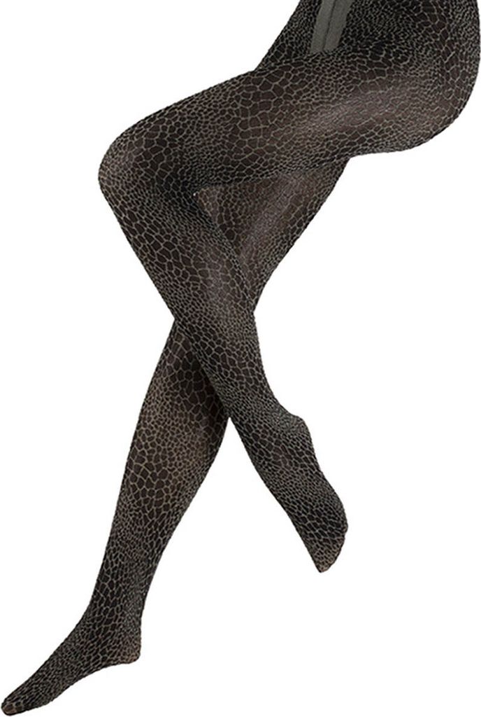 Fashion Feinstrumpfhose CROCO 70 DEN schwarz/grau-S