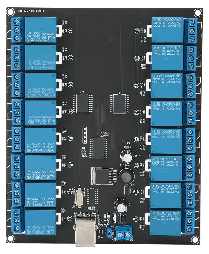 Module Relais USB 16 Canaux Anti-Interférence avec Isolation Optique - 2