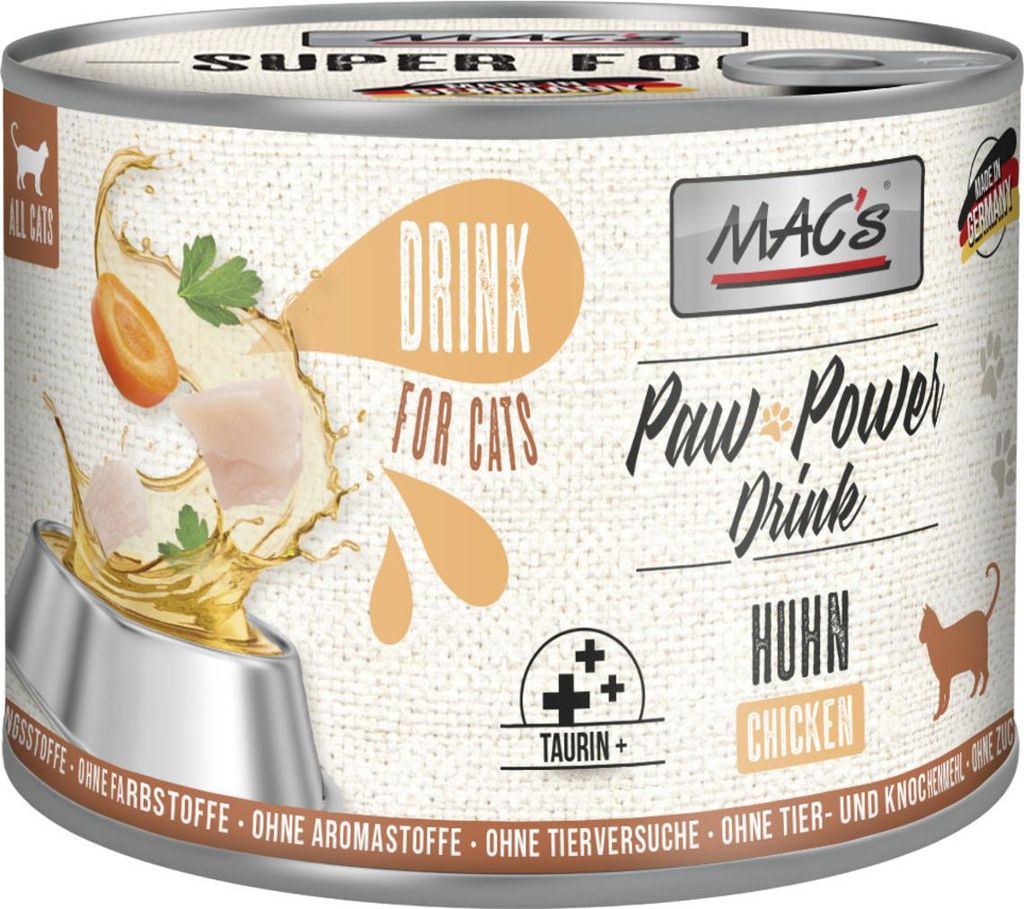 MACs Paw Power Drink Huhn 200 g - 6 Stück für Katzen