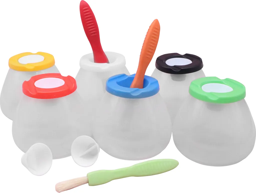 Gobelets de peinture pour enfants, kit de table pour dessin propre