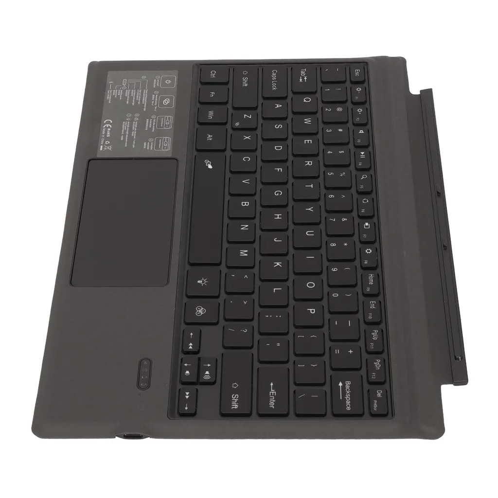 Clavier Bluetooth ultra-mince noir - Frappe silencieuse pour tablettes - 3