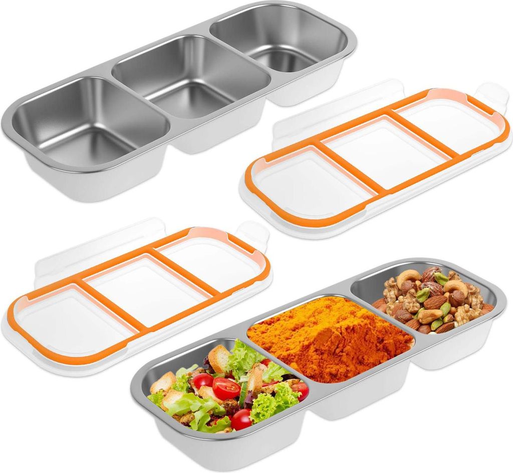 MODFU Lunchboxen, Snackbox, 2er Set – Praktische Aufbewahrung für Snacks, Süßigkeiten & kleine Leckereien, Ideal für Küche, Büro & unterweg...