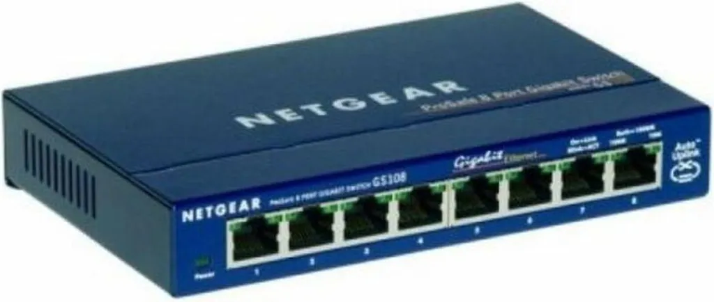 Switch Gigabit 8 Porte Netgear GS108GE | Desktop Metallo Unmanaged