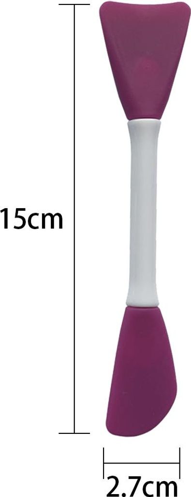 Silikon-Gesichtsapplikator für Gesichtsmasken, Schlammcreme, Tonmasken, DIY-Modelliermaskenpinsel, DIY-Schlammmischspatel, doppelseitiger Handlöf...