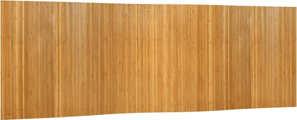 A full shot of a bamboo screen, viewed from the front.