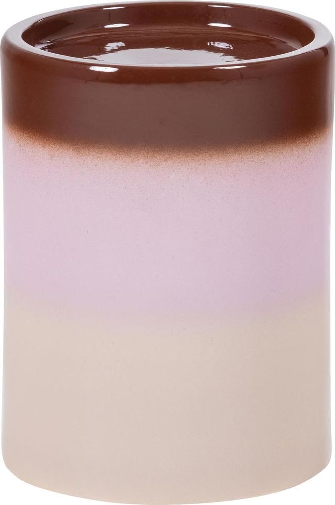 ollo dekorativer beistelltisch ø35x44 cm keramik rosa/braun