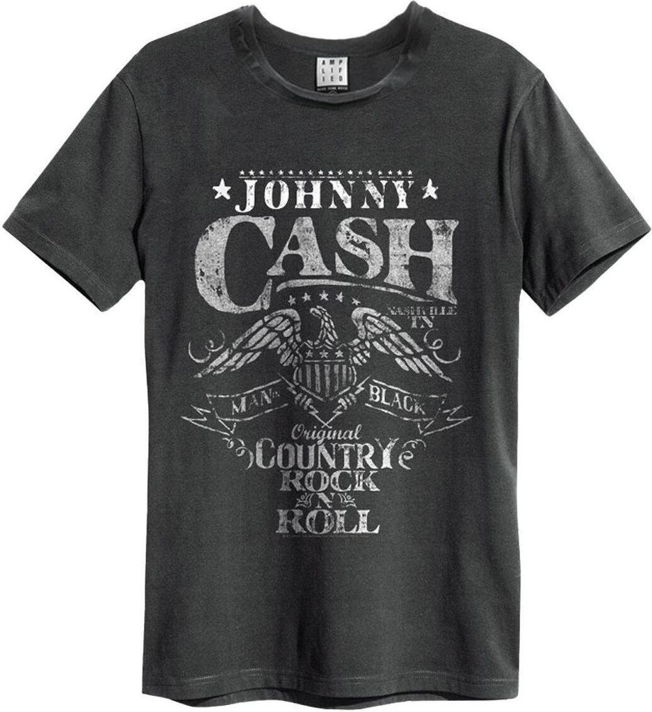 Amplified - "Eagle" T-Shirt für Herren/Damen Uni GD1489 (L) (Holzkohle)