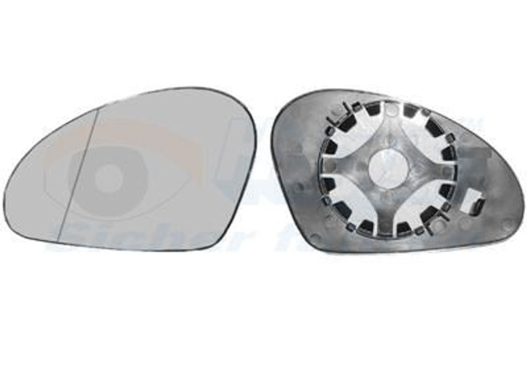 VAN WEZEL Spiegelglas Außenspiegel Links für SEAT Ibiza III Schrägheck (6L) Asphärisch Unbeheizt 4917831