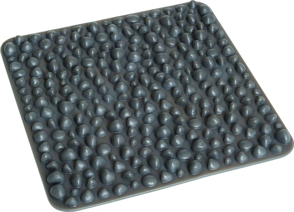 Sissel Matte mit Kieselstruktur Step-fit 49 x 49 cm Grau Produktbild 