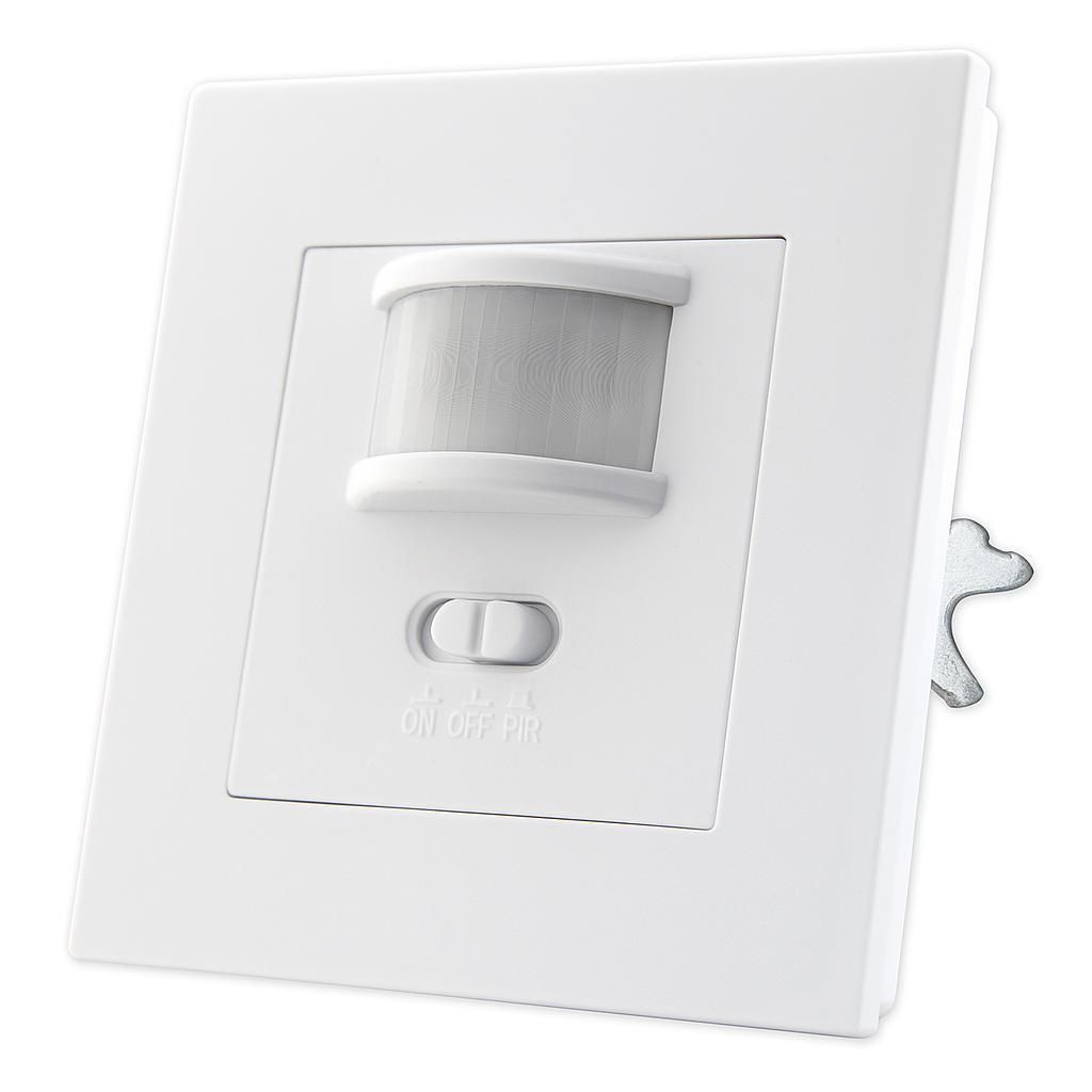 MasterLED PIR Bewegungsmelder Unterputz 230V – Infrarot Lichtschalter mit Zeit- & Dämmerungseinstellung, 160° Erfassung