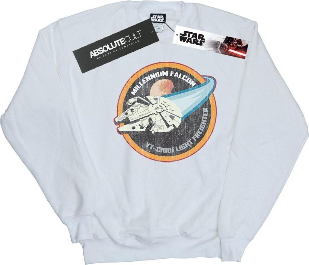 Star Wars - "Millennium" Sweatshirt für Herren BI45752 (S) (Weiß)