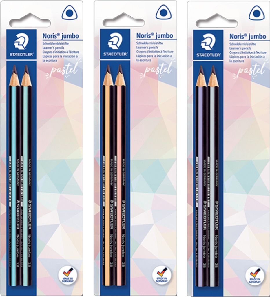 STAEDTLER Bleistift Noris Pastell 2er- Set Dreikant