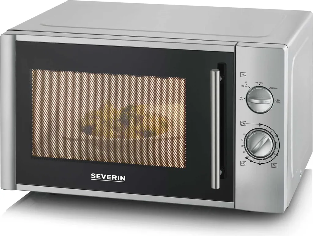 Severin MW7772 Micro-ondes Argenté 20L - Performance et Design Compact