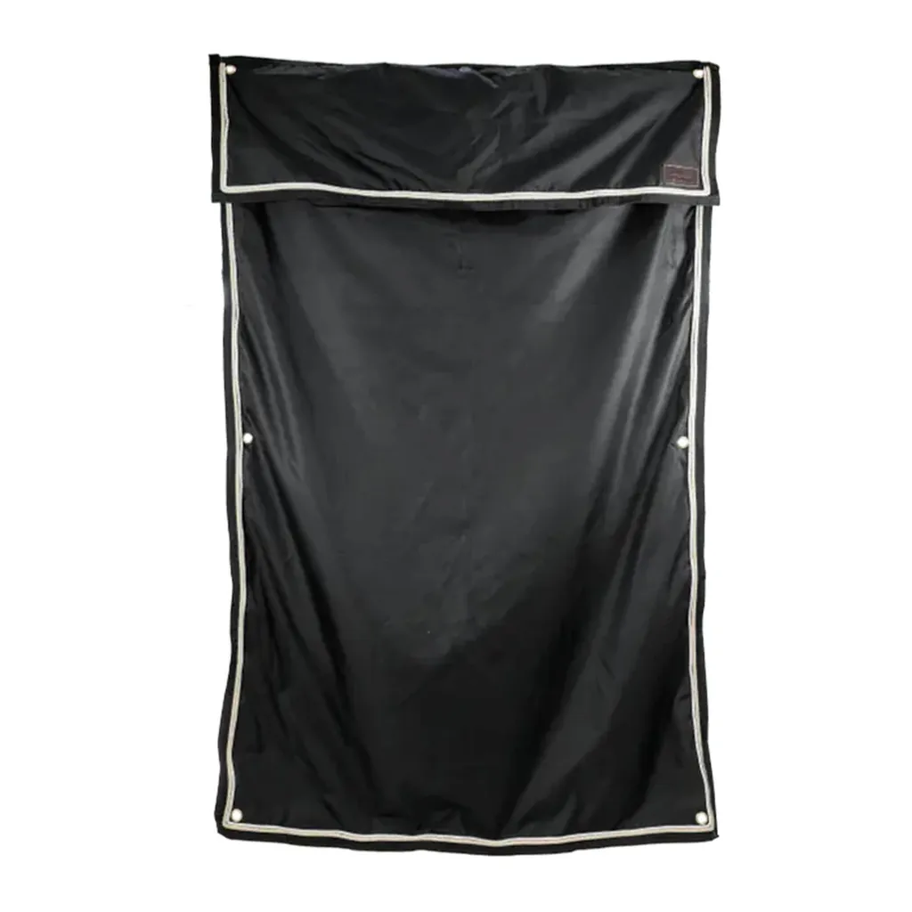 Rideau de box imperméable Kentucky 135x200cm tissu résistant noir