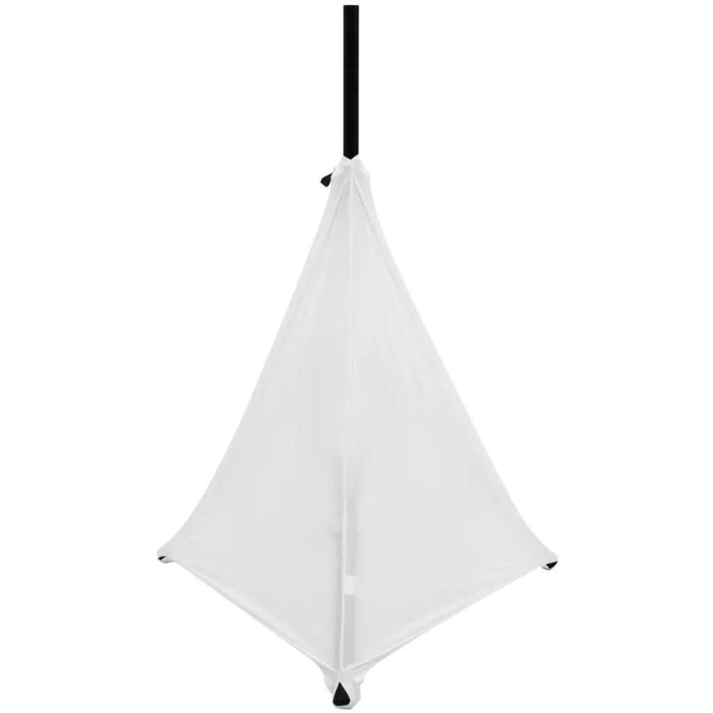 Voile pour trépied blanc extensible 3 côtés pour pied de haut-parleur