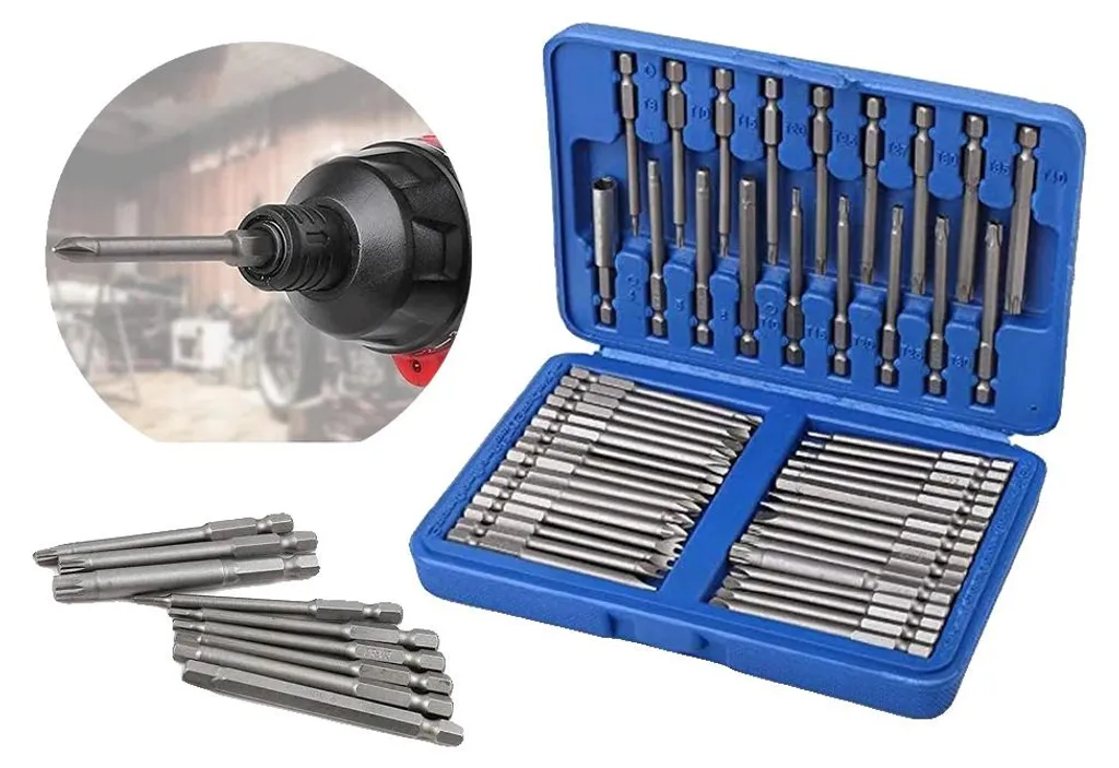 Set de vissage profond 75 mm, 50 embouts universels pour tout travaux