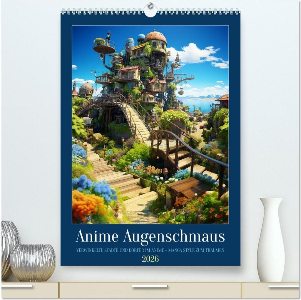 Anime Augenschmaus (hochwertiger Premium Wandkalender 2026 DIN A2 hoch), Kunstdruck in Hochglanz