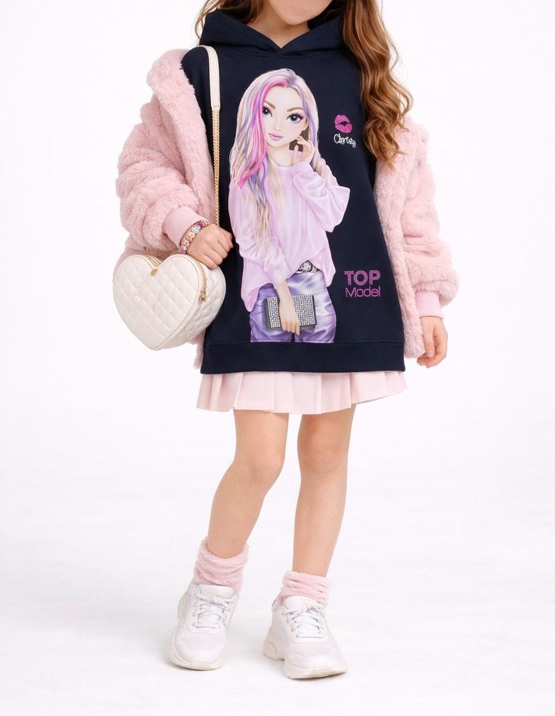 75034 TOPModel Mädchen Sweatshirt mit Christy blau Gr.140 (9–10 Jahre)