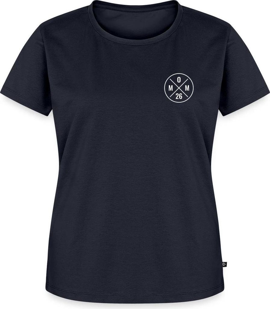 Spreadshirt Mom 2026 Modernes Mama Logo Schwangerschaft Frauen Premium T-Shirt, 4XL, Navy