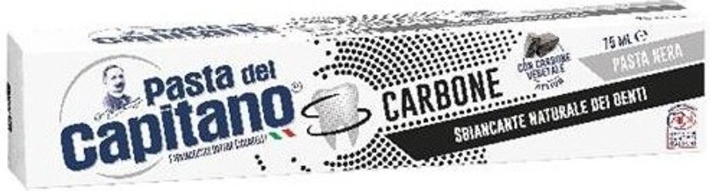 Pasta del Capitano Charcoal Zahnpasta mit Kohle 75 ml Produktbild 