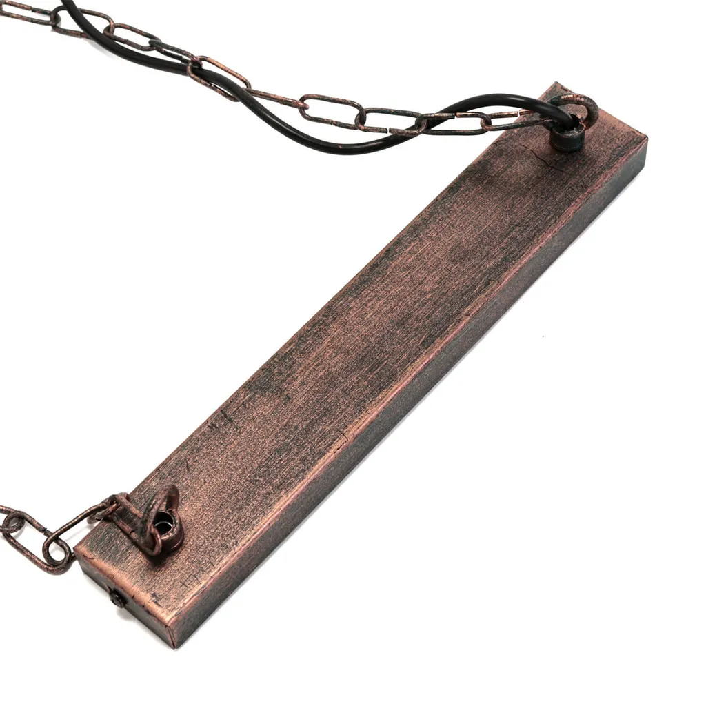 Lampe de bureau industrielle Hakon marron - Éclairage rétro loft métal - 9