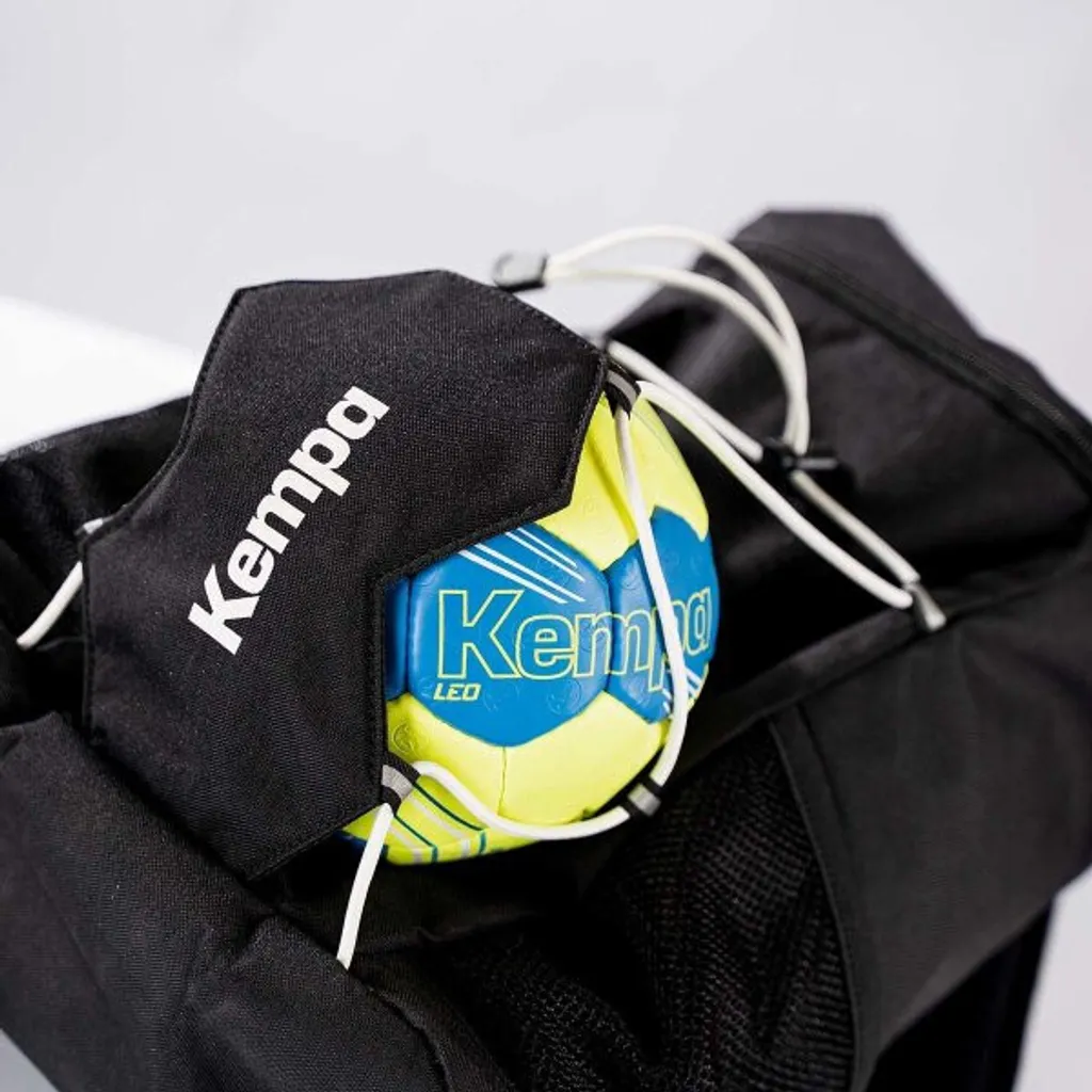 Kempa Sac à Dos Pro Noir - Backpack de Sport Haute Résistance avec Logo