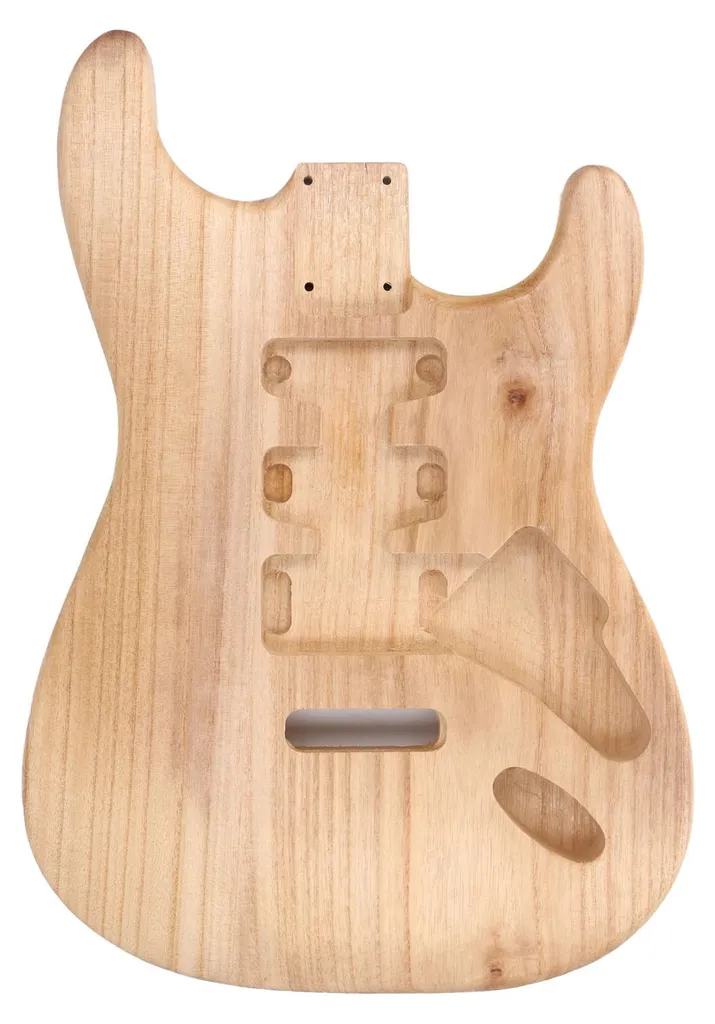 Corps Guitare Électrique DIY Style SSH en Bois Léger Paulownia Naturel