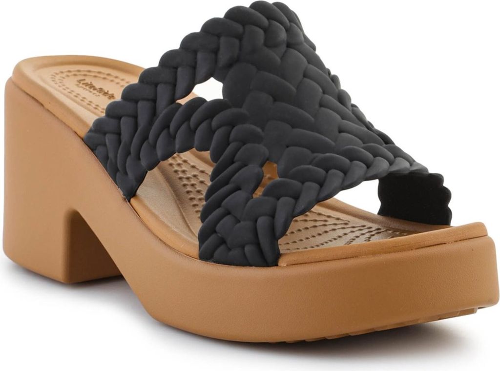 Crocs Brooklyn Woven Slide Absatz 209979-001 Schwarz EU Produktbild 