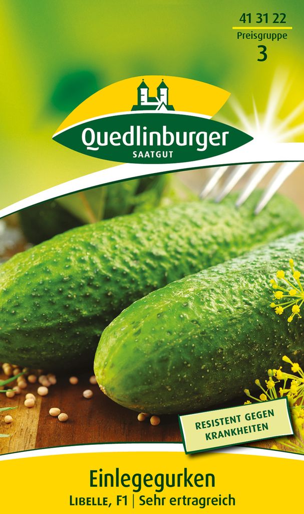 Quedlinburger Saatgut - Einlegegurken Libelle - Samen - Produktbild 