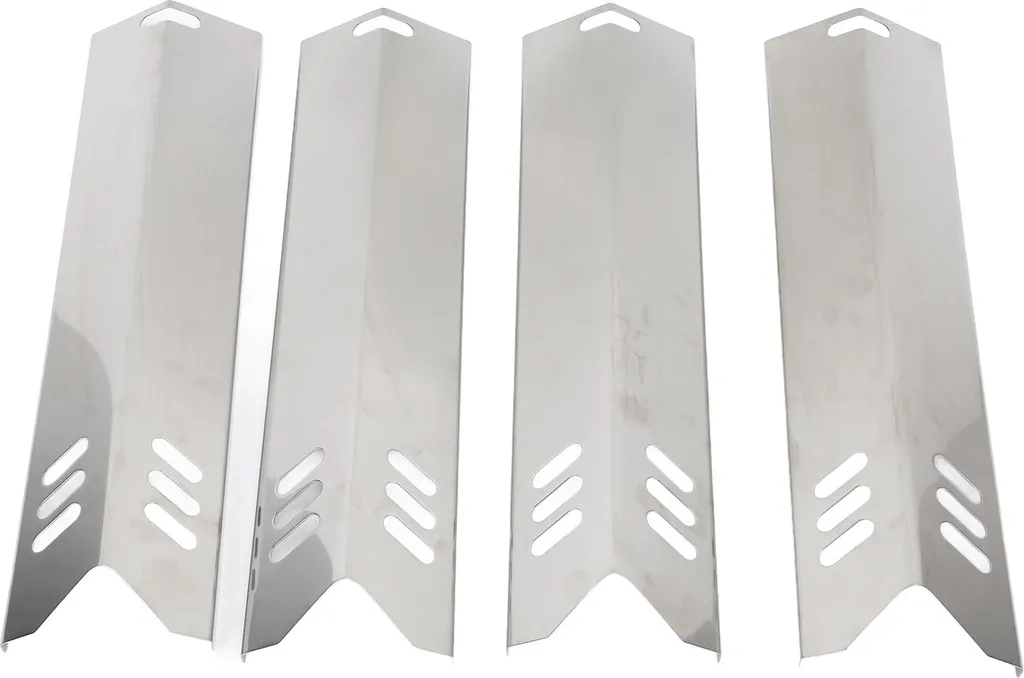 Déflecteur barbecue en acier inoxydable avec tentes réglables 4 pièces