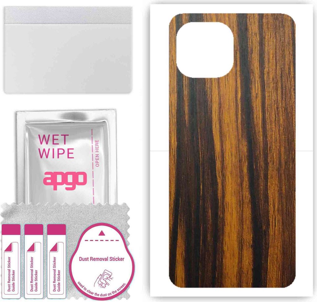 apgo Rückseite Schutzfolie, Skin, kompatibel mit Xiaomi Mi 11 Lite 5G, Hinten Displayschutzfolie aus Vinylfolie, kratzfest, einfache Montage - Tig...