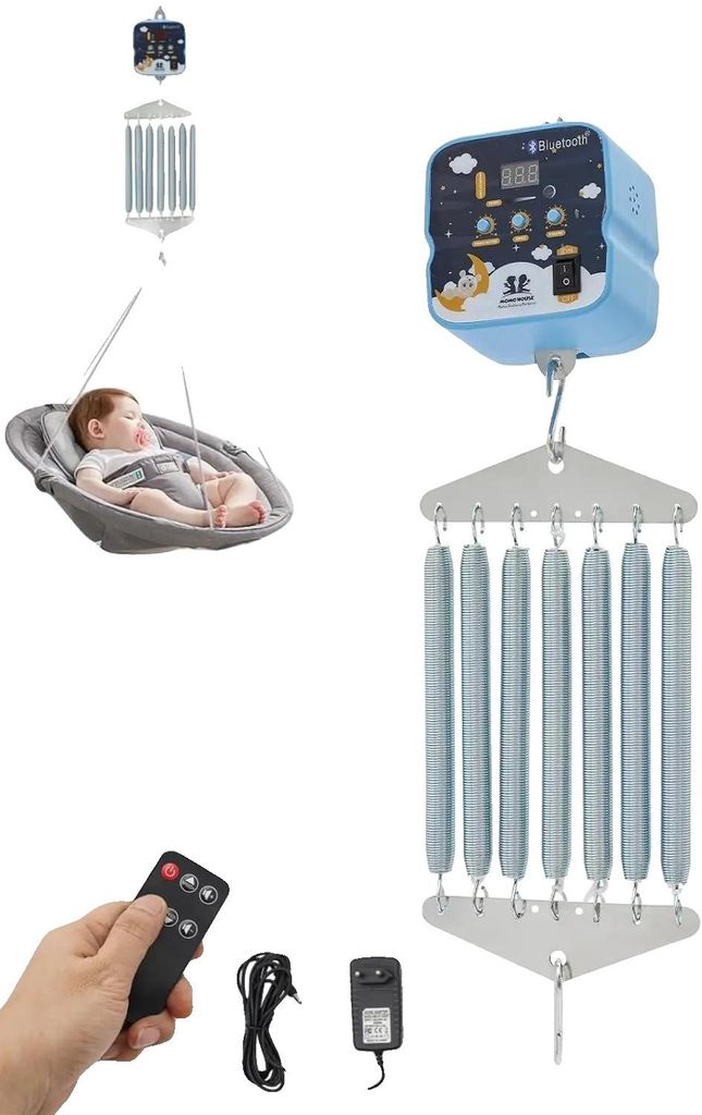 Huśtawka dla niemowląt, nośność 19 kg, 9 prędkości Zdjęcie produktu 