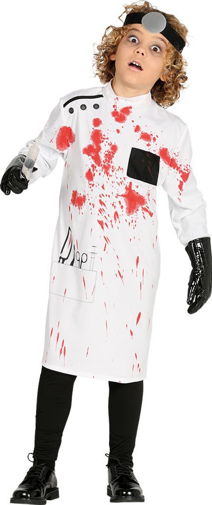 Zombie Doktor Chirurg Arzt Kostüm für Kinder Gr. 98-146, Größe:98/104