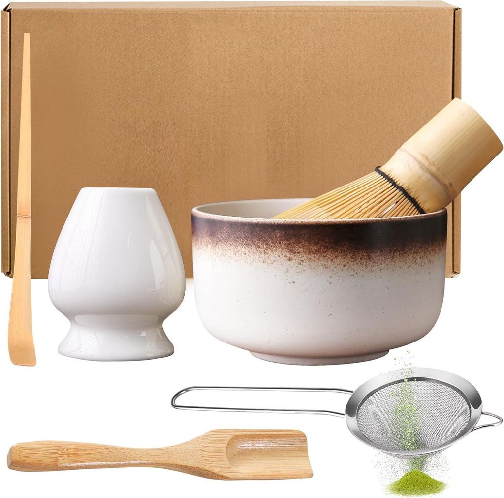 Matcha-Set - 6 Stück - keramisch - elegant