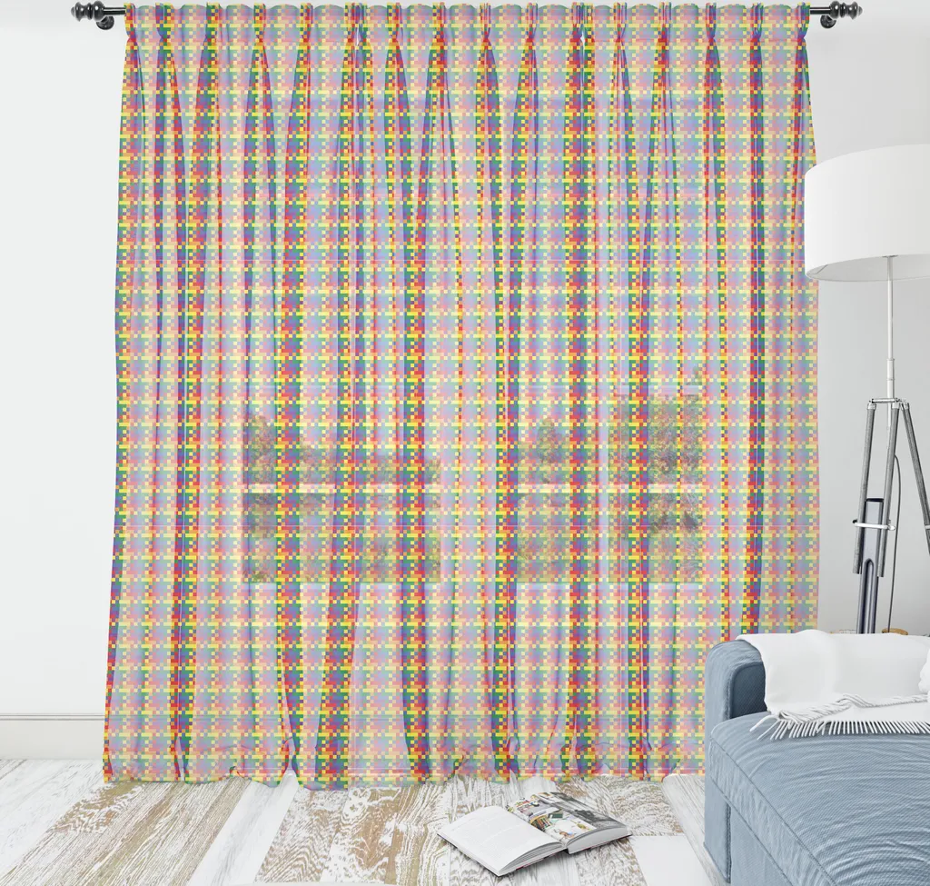 ABAKUHAUS Arazzo Pixel Art LGBT 240x274 cm - Decorazione Parete Raso