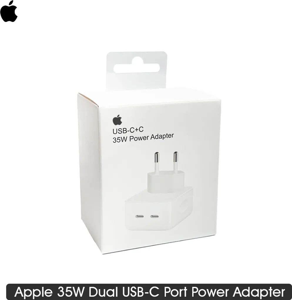 Chargeur USB-C 35W Apple Double Port Idéal pour Voyager et Travailler