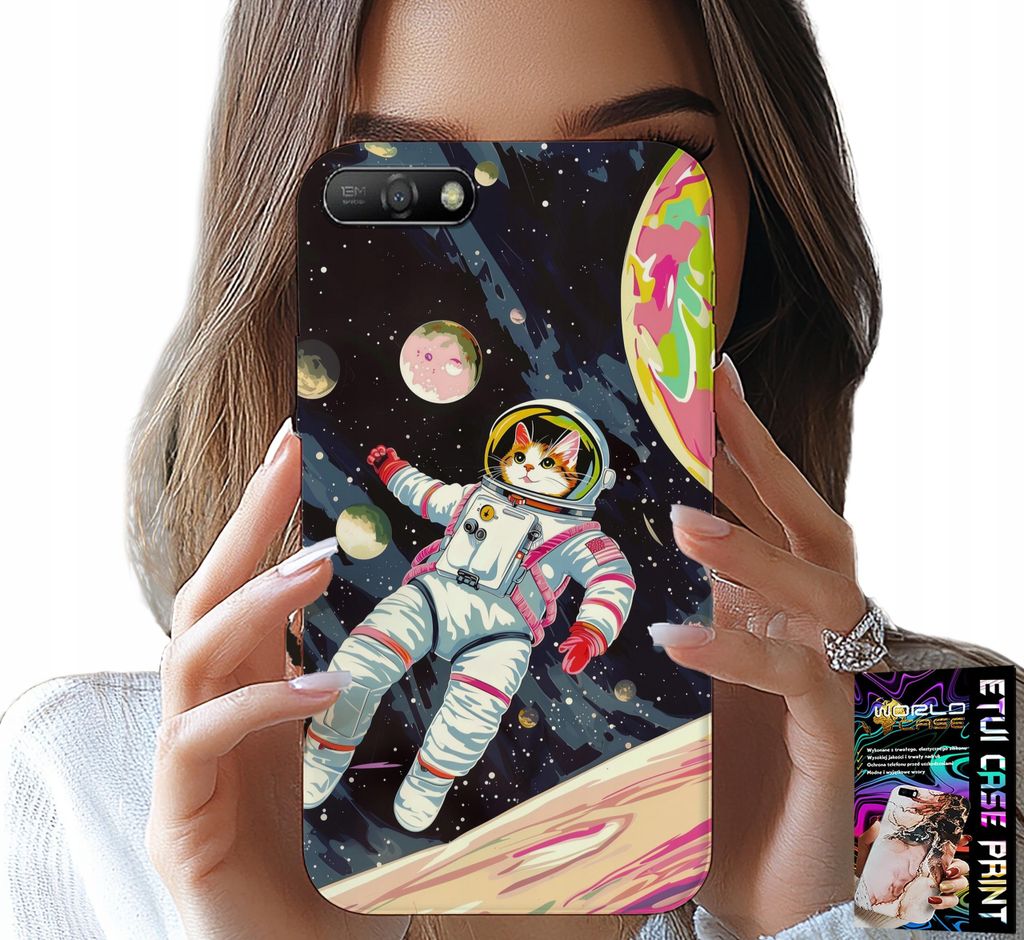 Fall Für Huawei Y6 2018 - Katze Astronaut Raum Katze Fall Fall