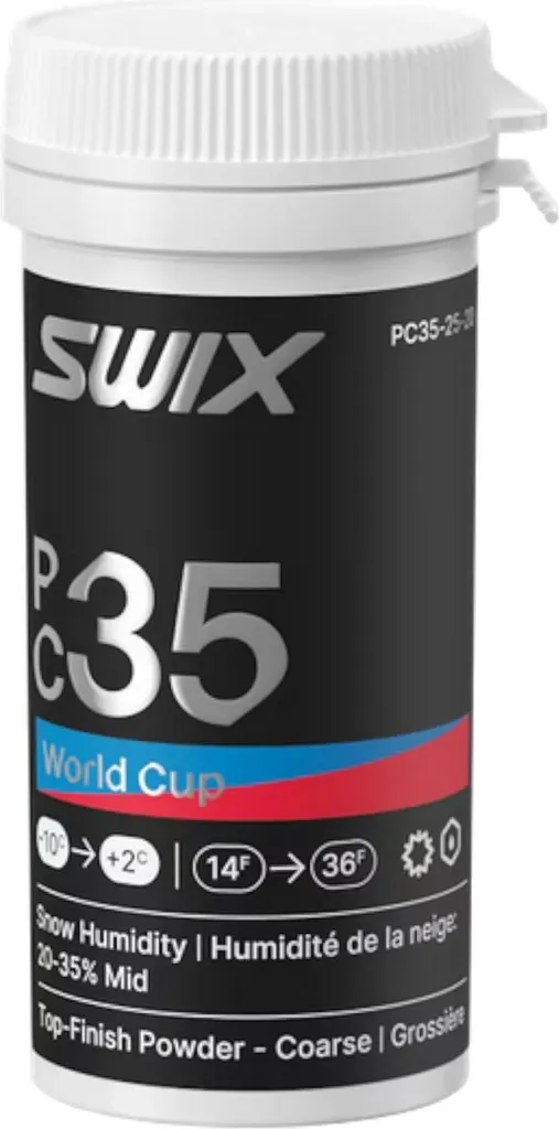 SWIX PC35 WC Poudre Grossière Blanche 20g pour Ski de Compétition