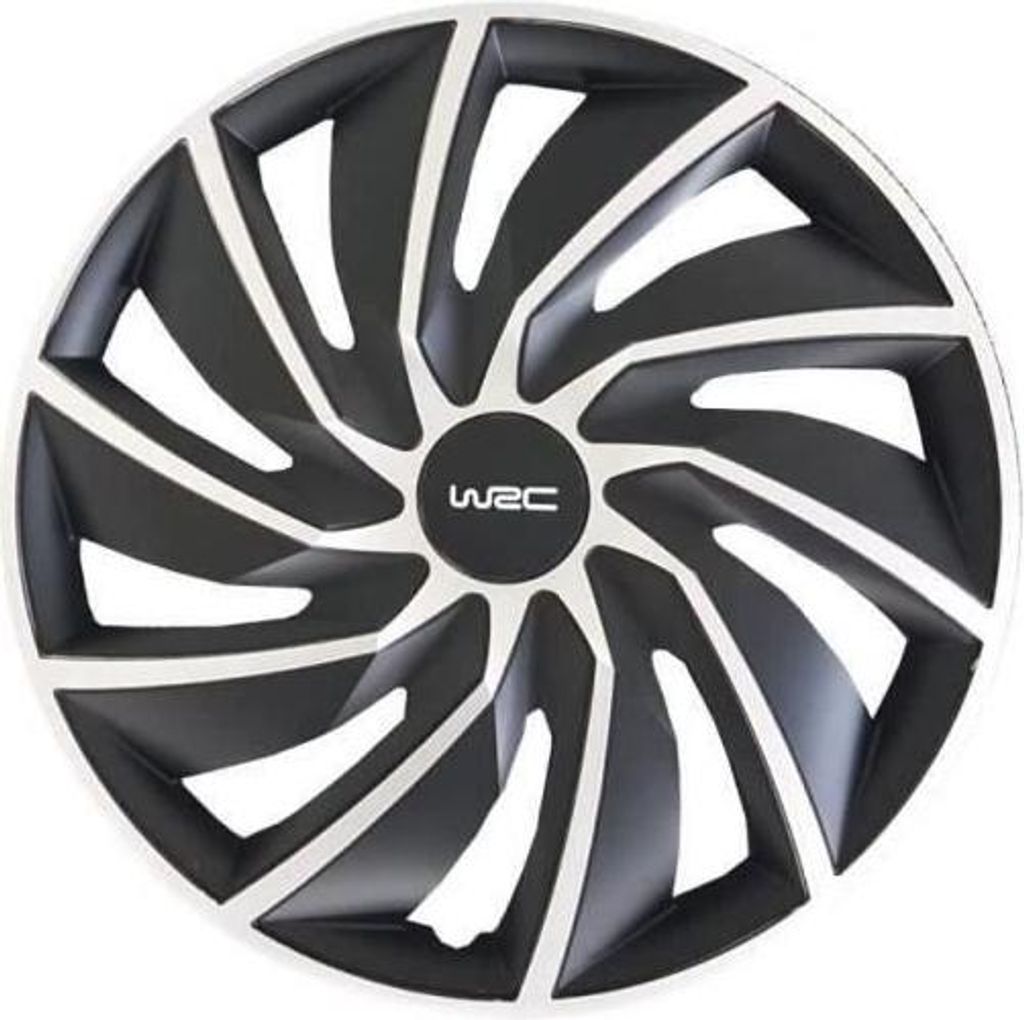 Tappi mozzo WRC 16 pollici - argento/nero - 4 pezzi Immagine del prodotto 