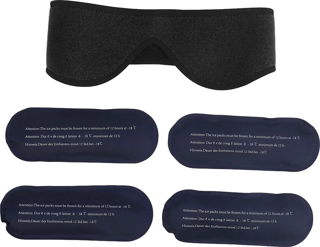 Compresse anti-fatigue visage pour réduire les poches et les cernes