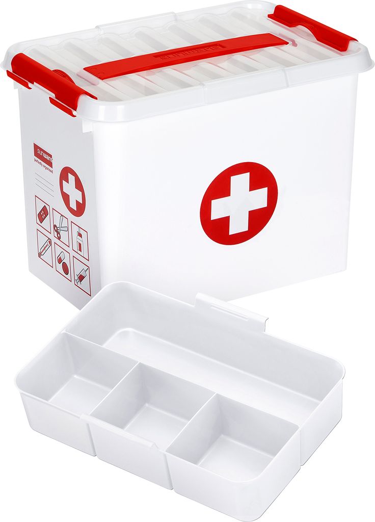 Sunware Q-line First Aid Box transparent 9 litres paquet 1 Image du produit 