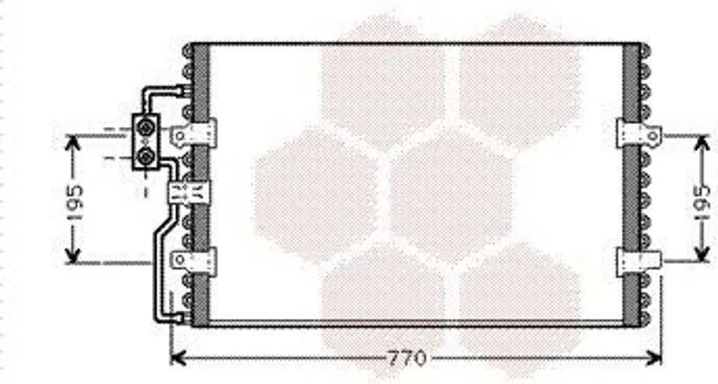 Condenseur de clim pour fourgon FIAT Scudo 220 - Radiateur de froid