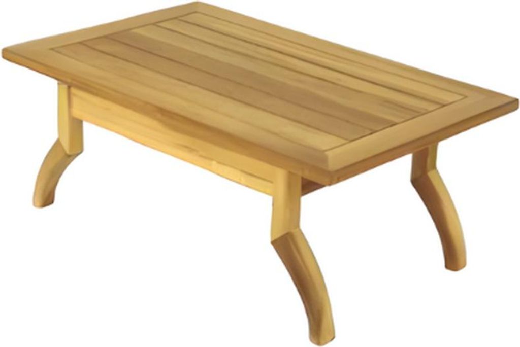 Stilvoller Holz Couchtisch Holzmöbel Outdoor Edler Kaffeetisch