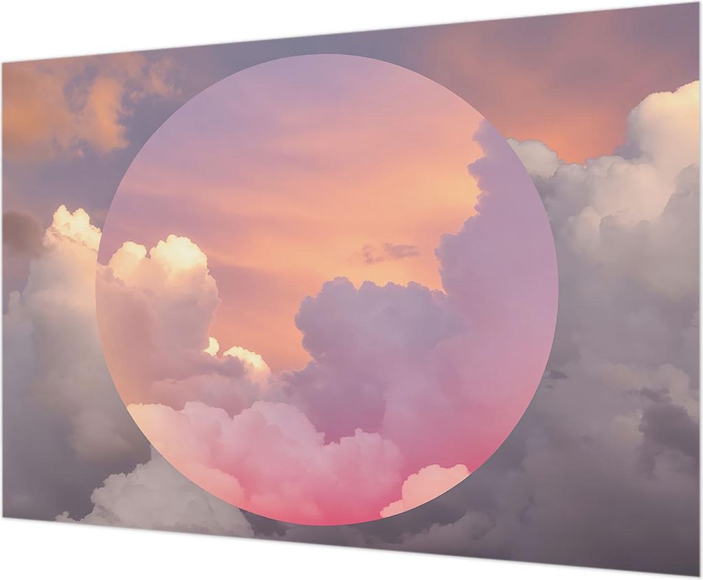 Wandtapete - Dekorative Tapete für Wohnzimmer - Tapetenfolie für Wanddekoration - 208x146 cm - Ätherische Wolken