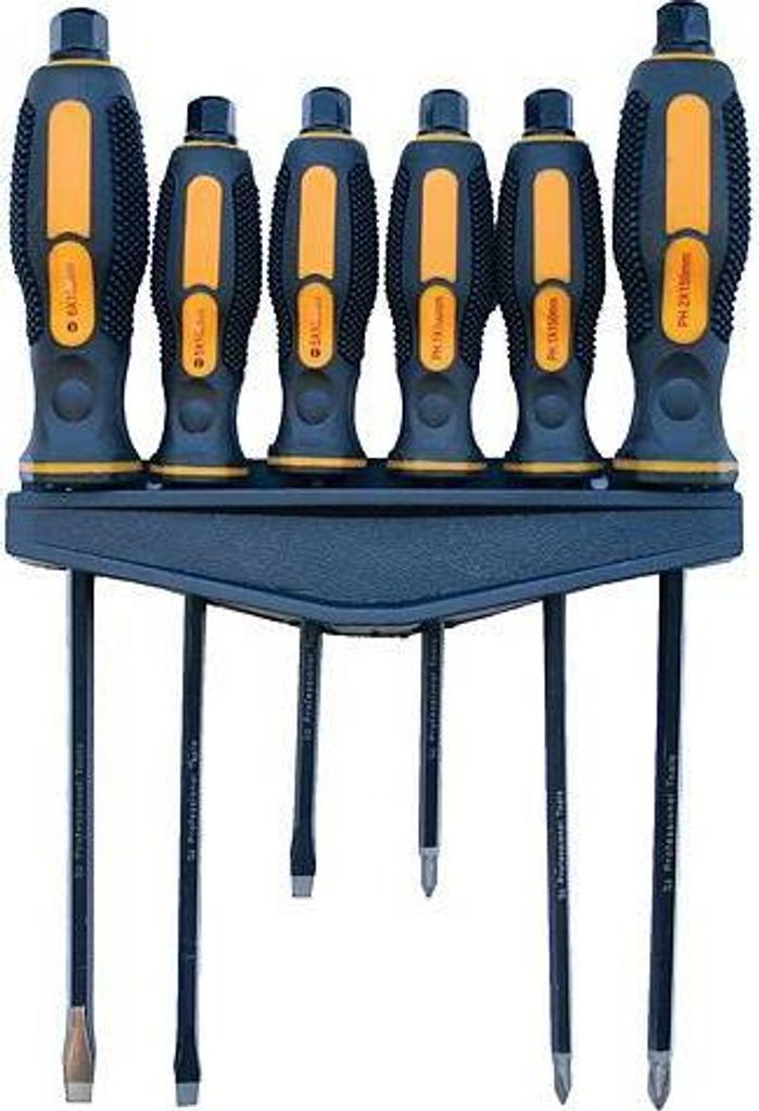 Set de tournevis Strend Pro SD0440, avec embout de frappe, Image du produit 