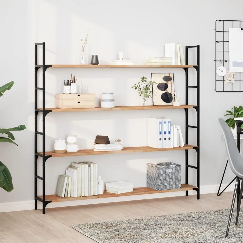 vidaXL Schweberegal 140x20x2 cm Massivholz Akazie Ölbehandelt